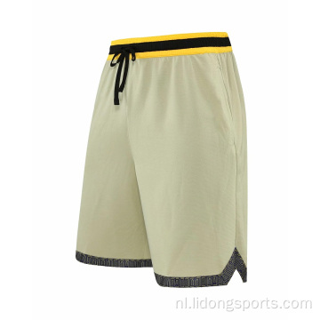 Zomerheren mode basketbal shorts ademende sportschool shorts